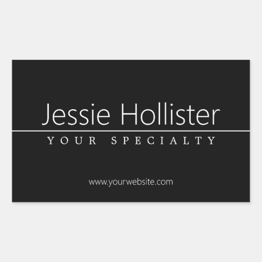 1 RECHTHOEKIGE STICKER (Voorkant)