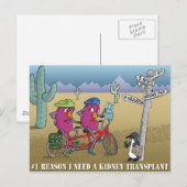 # 1 reden I behoefte een niertransplantatie Briefkaart (Voorkant / Achterkant)