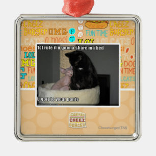 1 regel als je een bed wilt delen metalen ornament