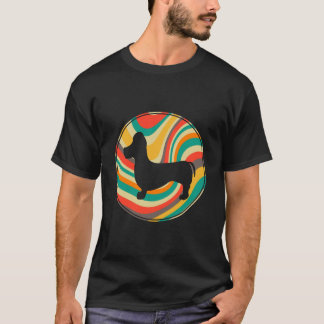 1 Retro Vintage Teckel Hondenras T-shirt