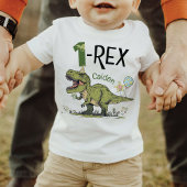 1-Rex Schattigee Dinosaurus Thema 1e Verjaardagsfe