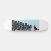 1 rode vogel skateboard (Horizontaal)