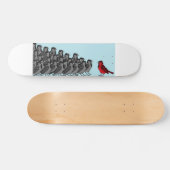 1 rode vogel skateboard (Horizontaal)