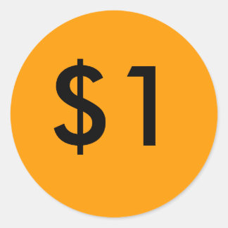 $1 RONDE STICKER