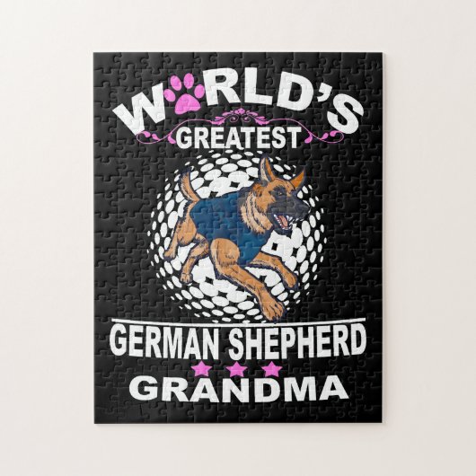 1 's Werelds grootste Duitse herder oma Legpuzzel (Verticaal)