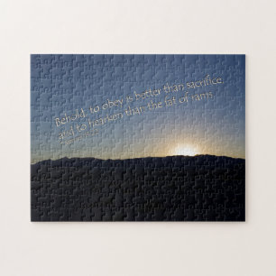 1 Samuël 15:22 Zonsondergang Legpuzzel