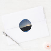 1 Samuël 15:22 Zonsondergang Ronde Sticker (Envelop)