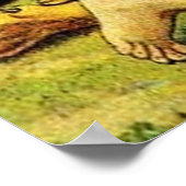 1 Samuel 17 David tue une affiche de lion (Coin)