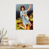 1 Samuel 17 David tue une affiche de lion (Cuisine)