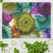 1 serviette de cuisine de l'art C (Plié)