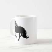 1- Shirt van paarden, T-shirt van paardenpest, mei Koffiemok (Voorkant links)