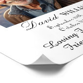 1 Speciale Foto In Liefdevolle Herinnering Dienst  Poster (Hoek)