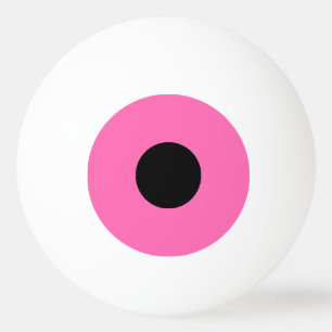 1 Star Ping Pong Ball - Roze en zwart.
