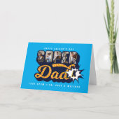 #1 Super Pap Superheld Comic Book Vaderdag Kaart (Voorkant)