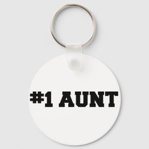 #1 Tante, #1 Tante, Nummer 1 Tante, Beste Tante Sleutelhanger