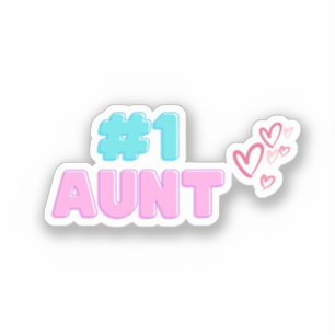 #1 Tante Autocollant