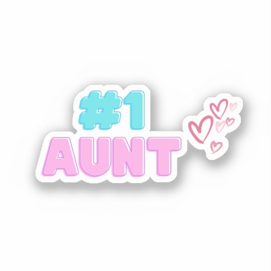 #1 Tante Sticker (Voorkant)