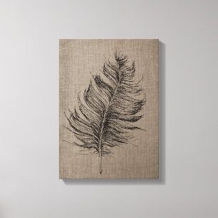 1 Taupe Canvas Wall Art Afdruk