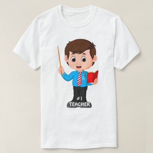 ***#1 TEACHER** SHOW HEM JE ZORG VOOR T-SHIRT (Design voorkant)