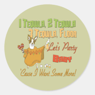 1 Tequila 2 Tequila 3 Tequila Floor Ronde Sticker