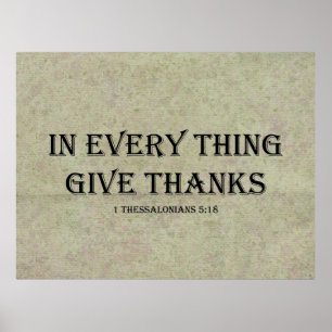 1 Tessalonicenzen 5:18 Poster