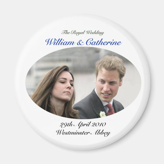 1 The Royal Wedding William & Catherine Magneet (Voorkant)