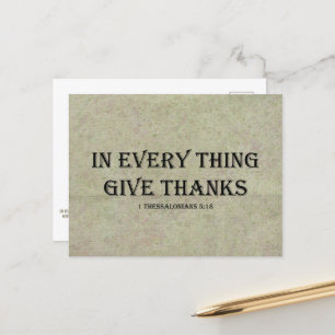 1 Thessaliërs 5:18 Briefkaart