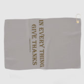 1 Thessaliërs 5:18 Golfhanddoek (Horizontaal)