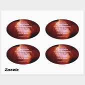 1 Thessaliërs 5:18 Ovale Sticker (Vel)