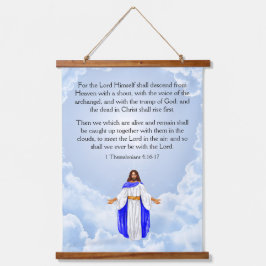 1 Thessalonians 4:16-17 Hangend Wandkleed