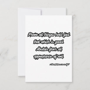 1 Thessalonicenzen 5:21-22 KJV Bijbelgroet Kaart