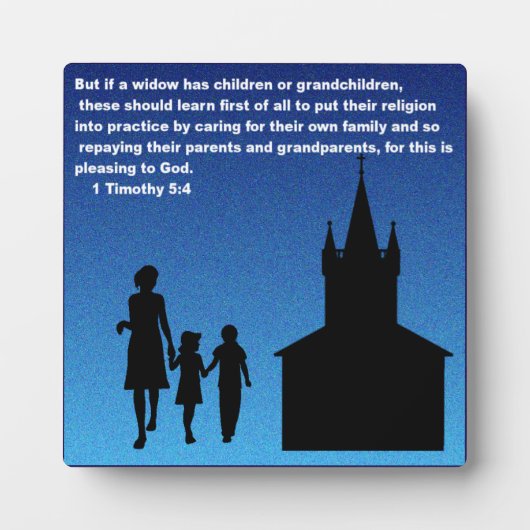 1 Timothy 5:4 Fotoplaat (Voorkant)