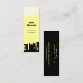 1 tot 1 naar beneden mini visitekaartje (Voorkant / Achterkant)