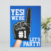 #1 Uitnodiging van de Vingerpartij van het Schuim (Staand voorkant)