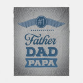 #1 Vader Fleece Deken (Voorkant)