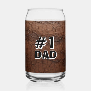 #1 Vader Leer-look Blikvorm Glas