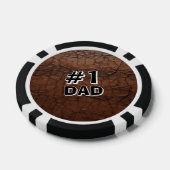 #1 Vader Leerlook Poker Chips (Enkel)