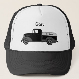 #1 Vader Oude Truck Baseball Trucker Hat Pet