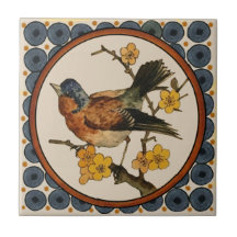 1 van 5 Repro 1890 Doulton Lambeth Hand geschilder