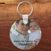 1 vaste dag, 1 gelukkige 1 vaderdag, papa!! sleutelhanger (Voorkant)