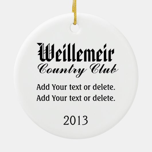 #1 VIP Golf Ornament - SRF (Achterkant)