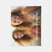 1 Volledige foto en tekst - horizontaal landschap Fleece Deken (Voorkant)