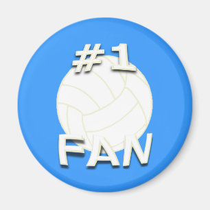#1 Volleyball Fan Magnet Magneet
