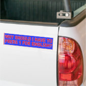 1 voor het Engels Bumpersticker (Op Truck)