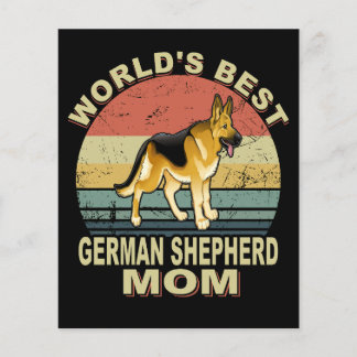 1 Wereld 's Beste Duitse Herder Moeder  Flyer