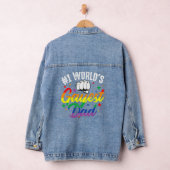 1 Wereldwijde pap Vaderdag Lgbt Pride Rain Denim Jacket (Hangar)