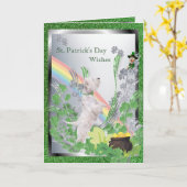 1. Westie Puppy nummer twee Spirituele boodschap Kaart (Gele Bloem)