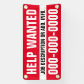 1' X 2' Help Gezochte banner (Verticaal)