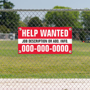 1' X 2' Help Gezochte banner