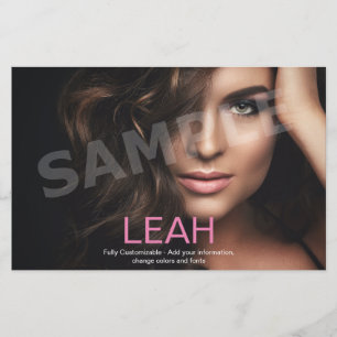 1-zijdige Model Headshot Card Flyer